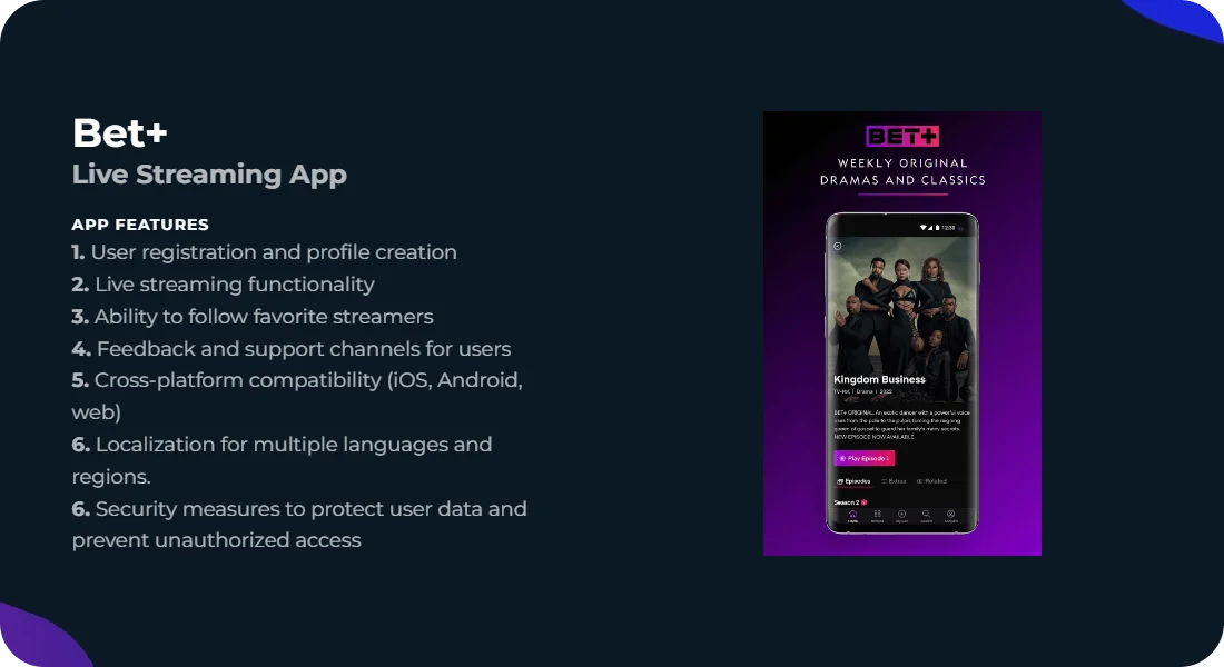 Bet+: Live Streaming App