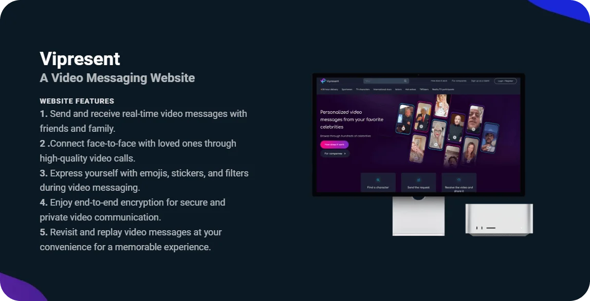 VIP Present: A Video Messaging Website