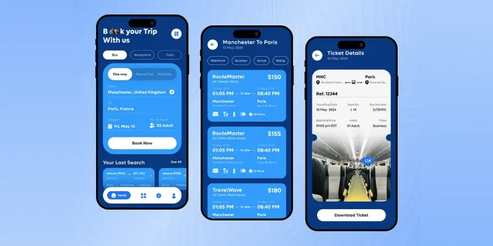 Travel Booking App portfolio