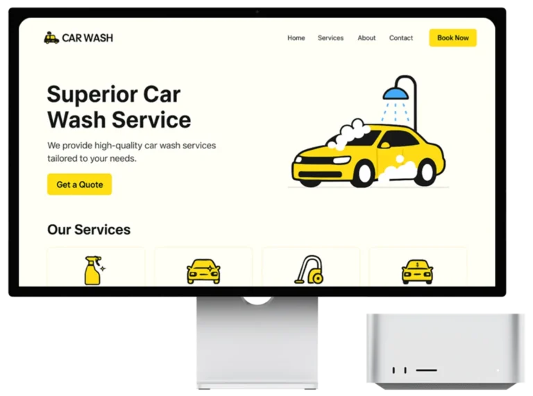 Car wash website