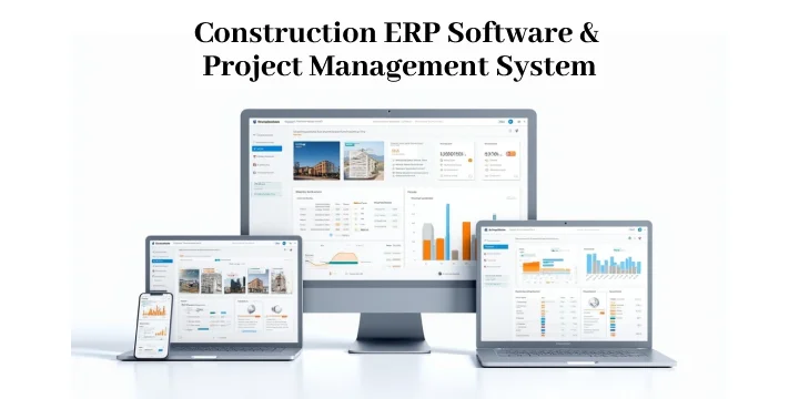 Construction erp and project management software