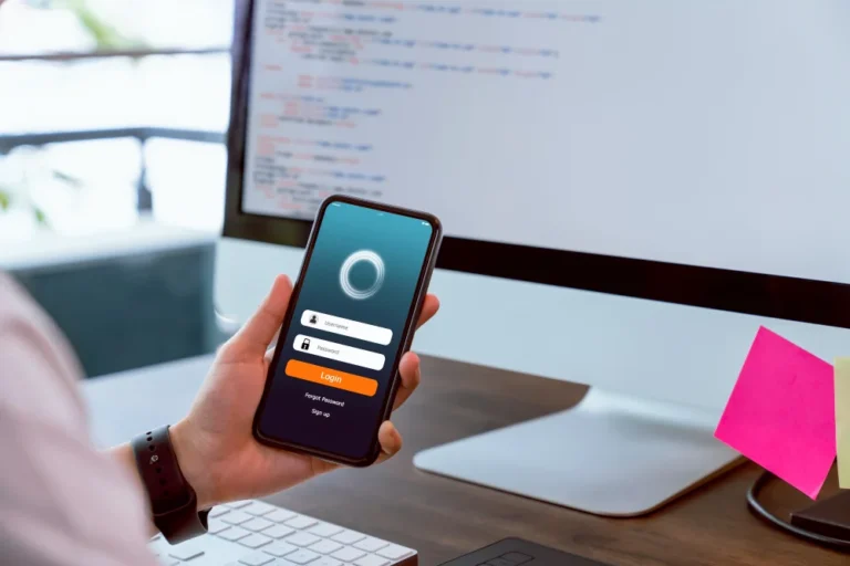 android app developer showing android application
