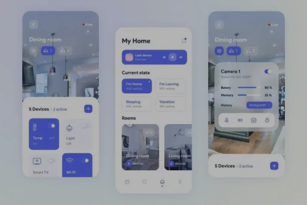 Smart home control interface design