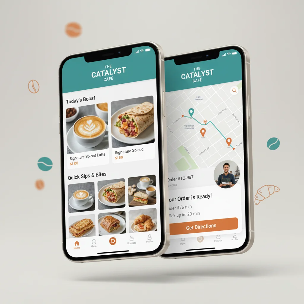 Catalyst cafe app screen