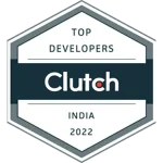 Clutch Top developers badge 2022